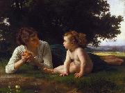 Adolphe William Bouguereau Temptation (mk26) oil on canvas